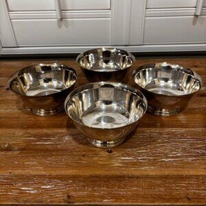 Four Vintage Gorham Silver Plate Paul Revere Bowls YC795